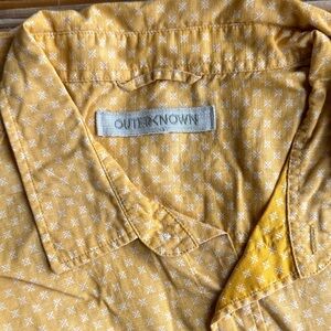 Outerknown Yellow Casual Button Down Shirt